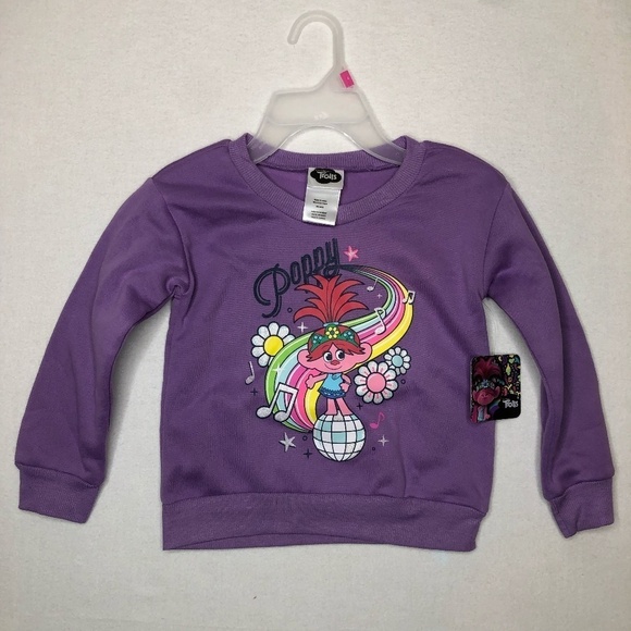 Trolls Matching Pant Set Girls Size 4 NWT - Picture 1 of 12